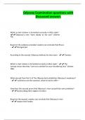 Odyssey Examination questions with Discussed answers