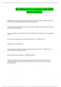 The Odyssey Test questions with 100&percnt; Correct answers