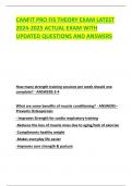 CANFIT PRO FIS THEORY EXAM LATEST 2024-2025 ACTUAL EXAM WITH UPDATED QUESTIONS AND ANSWERS