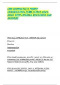 LMR GEORGETTE&rsquo;S PMHNP CERTIFICATION EXAM LATEST 2024- 2025 WITH UPDATED QUESTIONS AND ANSWERS