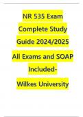NR 535 Exam Complete Study Guide 2024&sol;2025 All Exams and SOAP Included- Wilkes University