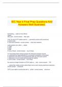  IEC Year 4 Final Prep Questions And Answers Well Illustrated&period;