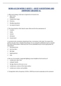 NURS 6512N WEEK 2 QUIZ 1 – QUIZ 5 QUESTIONS AND ANSWERS (GRADED A).