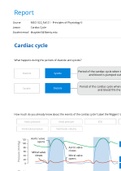 MSCI 522 Cardiac Cycle Report- Liberty University Online Academy