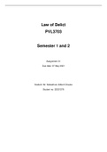 Law of Delict PVL3703