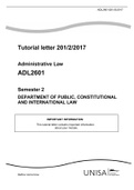 Administrative law ADL 2601 