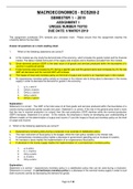 ECS2602 ASSIGNMENT 1 SEMESTER 1 2019 POSSIBLE SOLUTION