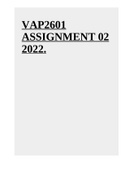 VAP2601 ASSIGNMENT 02 2022.