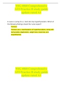 NSG 4060 Comprehensive ATI Practice B study guide update rated A&plus; 