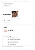 Feedback Log & Score Vernon Russell Mar 26&comma; 2020 
