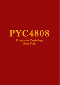 PYC4808 Study Pack (2022)