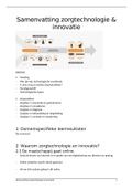 samenvatting zorgtechnologie &plus; bijhorende ppt's