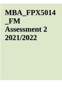 MBA FPX 5014 Assessment 2 1 Evaluation of Capital Projects