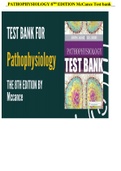 TEST BANK Pathophysiology 8th Edition McCance