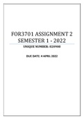 FOR3701 ASSIGNMENT 2 SEMESTER 1 - 2022 (820908)