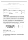 BTEC APPLIED SCIENCE UNIT 2 FULL ASSIGNMENT 2022 (DISTINCTION STAR) (NEW) (titration, colorimetry, etc)