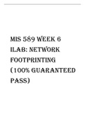 MIS 589 Week 6 iLab Network Footprinting (100% Guaranteed Pass).pdf