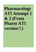 Pharmacology ATI (From Pharm ATI version )