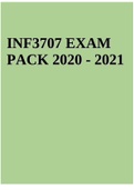 INF3707 EXAM PACK 2020 - 2021