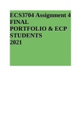 ECS3704 Assignment 4 FINAL PORTFOLIO & ECP STUDENTS 2021