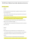 NR 599 Week 4 Midterm Exam Guide &lpar; Questions and Answers&rpar; 2022
