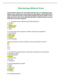 BIO 250 Microbiology : 180 past midterm (GRADED A) questions and answer solutions | Download To Score An A | Straighterline