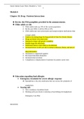 NUR1172 Nutritional Principles Exam 3 study guide/Module 6 Chapter 18: Drug –Nutrient Interactions