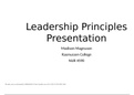 NUR 4590 Leadership Principles Presentation Madison Magnuson Rasmussen College