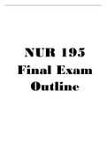 NUR 195 final exam outline lated2021