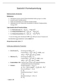Formelsammlung Statistik II bei Frau Oberdörfer