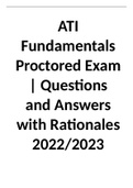NEW DOC 2022 ATI Fundamentals Proctored Exam Questions and Answers with Rationales (NEW DOC 2022 LATEST)