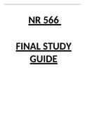 NR 566 Final Study Guide