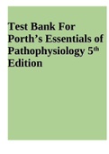 Test Bank For Porth’s Essentials of Pathophysiology 5th Edition 