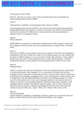 Exam &lpar;elaborations&rpar; NR 511 WEEK 7 ASSIGNMENT