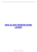 Exam &lpar;elaborations&rpar; HESI A2 2022 EXAM 