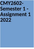 CMY2602- Semester 1 - Assignment 1