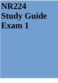 NR224 Study Guide Exam 1