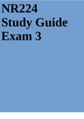 NR224 Study Guide Exam 3