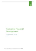 Corporate Financial Management (Summary Lectures)