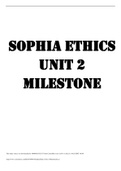 Sophia Ethics Unit  Milestone|All New|