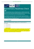 Biochemistry C 785 Readiness Check 1B 2021-2022 Biochemistry C785 Readiness Check 1B {RETAKE}