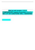 Hesi pn exit version 1,2 & 3 COMPINED(2021)update/Guarantee of an A+/ MAX OF 440 QUESTIONS WELL ANSWERED