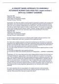 A CONCEPT BASED APPROACH TO LEARNING&sol;&sol; ACTUARATE HUMAN CASE ANALYSIS &lpar; expert reviews &rpar; WITH ALL CORRECT ANSWERS&period;