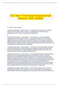  EIC Year 1 Final Exam Questions And Answers 100&percnt; Verified&period;