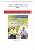 NURSING FOR WELLNESS IN OLDER ADULTS 9TH EDITION MILLER&rsquo;S TEST BANK