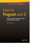 Program with C_ Learn to Program using the Popular C Programming Language