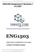 ENG1503 Assignment 2 Semester 1 & 2 2021