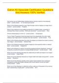 Extron AV Associate Certification Questions And Answers 100&percnt; Verified&period;