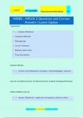 HERBS - NPLEX 2 Questions and Correct Answers &vert; Latest Update