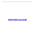 Exam (elaborations) NURS 6560FinAL